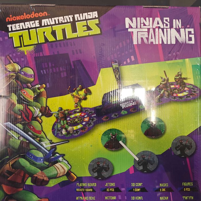 Нова настолна игра Костенурки Нинджа с маска.