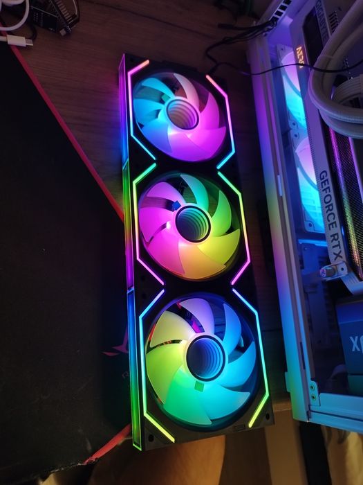 Set 3 ventilatoare Mirror PC Jungle Leopard Interstellar-V2 120mm Rgb, 1850 Rpm, negru