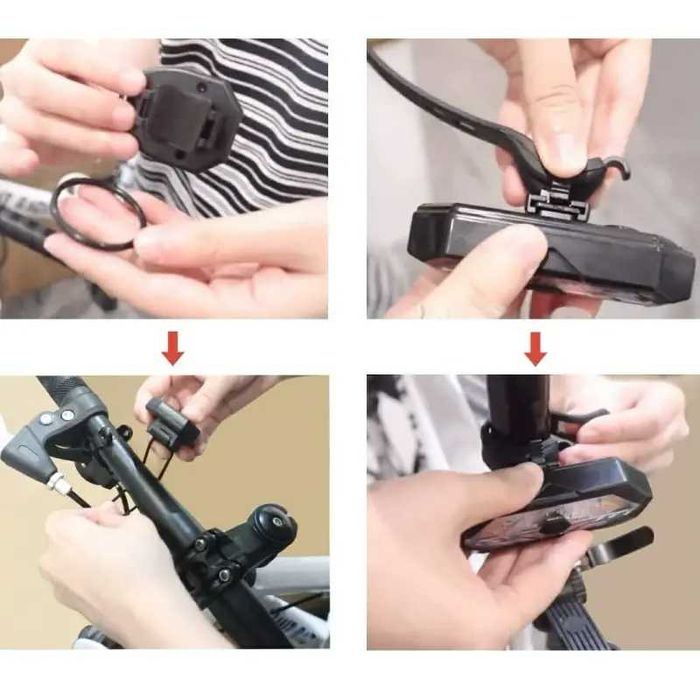 SEMNALIZARE bicicleta WIRELESS lampa lumini LED spate stanga dreapta