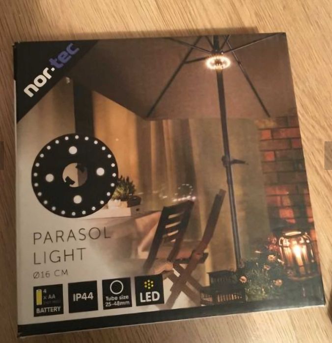 лед осветление за чадър / три режима на яркост /