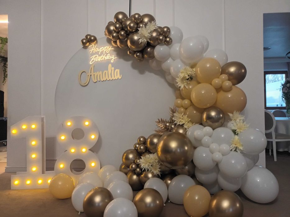 Photocorner majorat Arcada baloane 18 ani party aniversare zi nastere