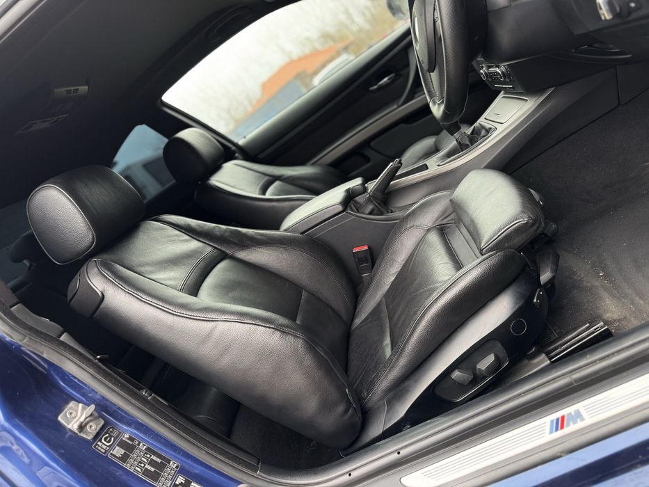 Перфектен черен кожен рекаро салон за бмв/bmw E92