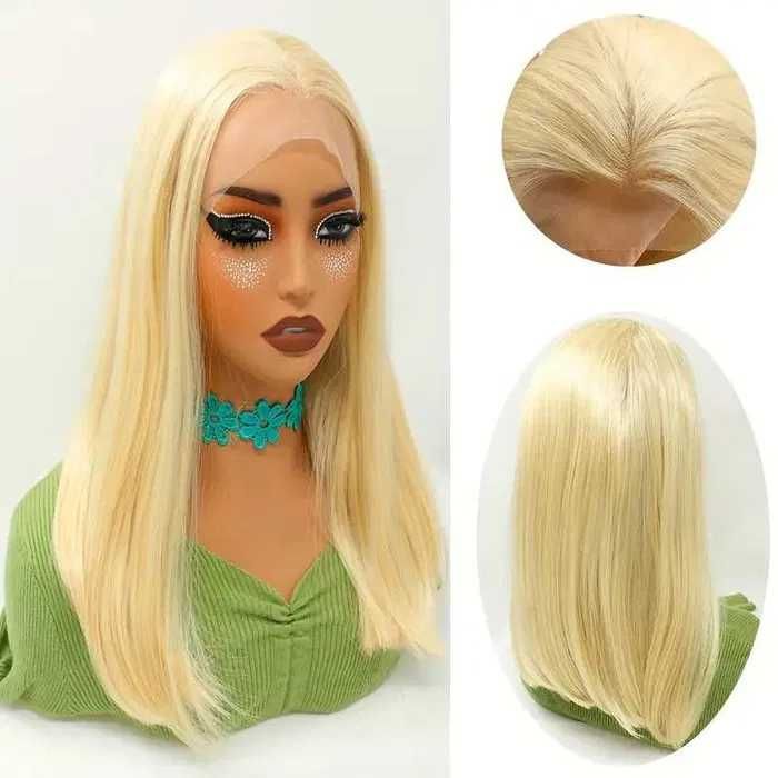 Елегантна руса перука с дантела отпред лейс фронт