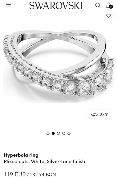 Swarovski Hyperbola ring