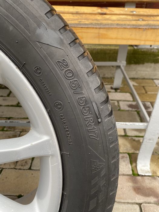 Jante cu anvelope iarna 205-55-17