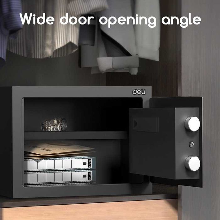 Seyf deli Сейф 250x350x250 ET530 Deli  9.7кг Скидки !!! Акция !!!