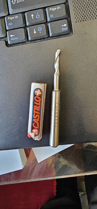 Фреза за алуминий ф5 еднопера произход Испански