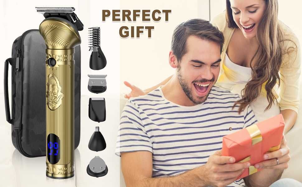 Професионален комплект за подстригване - брада коса тяло- Qreeyx 698