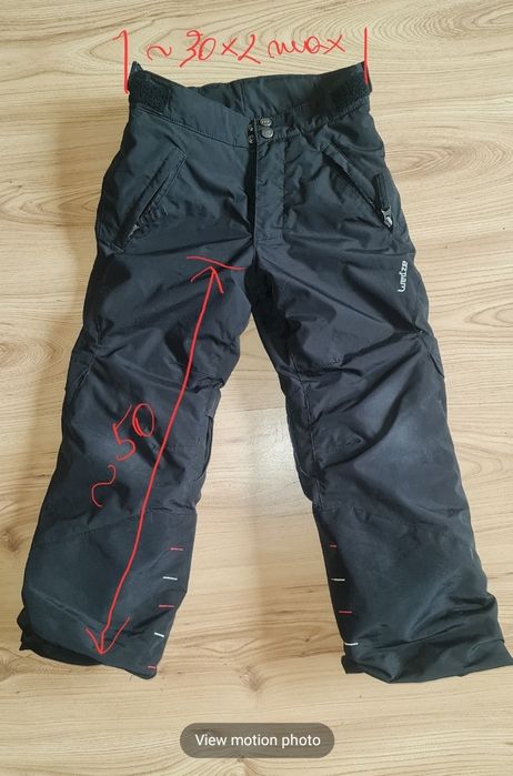 Pantaloni de schi (ski) Wed'ze, model Pool&fit, pt. copii de cca 4 ani