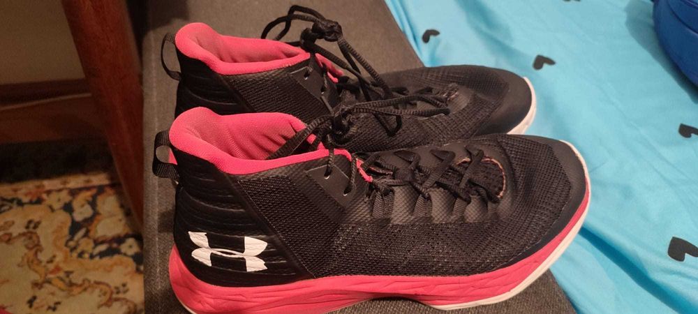 Papuci baschet UNDER ARMOUR JET MID | 45.5 | Negri | 29.5cm