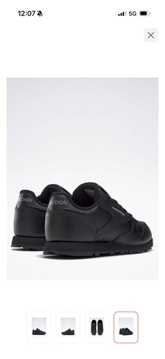 Кроссовки Reebok CLASSIC LEATHER черный