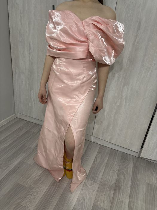 платье розовая с,м