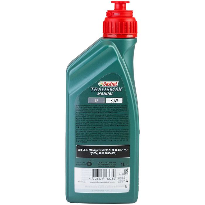 Ulei cutie manuala CASTROL TRANSMAX MANUAL EP 80W 1L