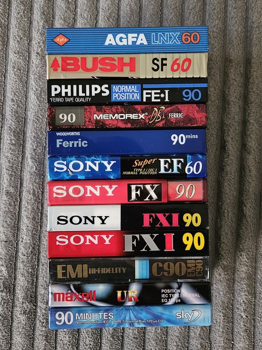 12 Casete Audio Noi AGFA Sony Maxell