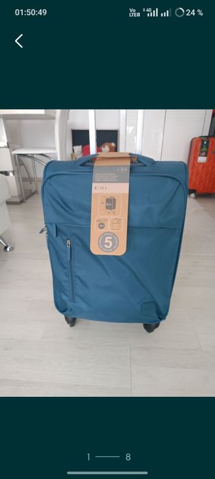 Vând troler material textil,dimensiune de 55 cm,nou, produs calitate.