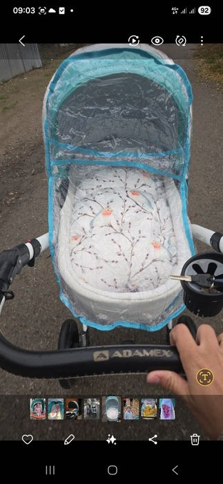 Продам коляску Adamex Galactic 3в1