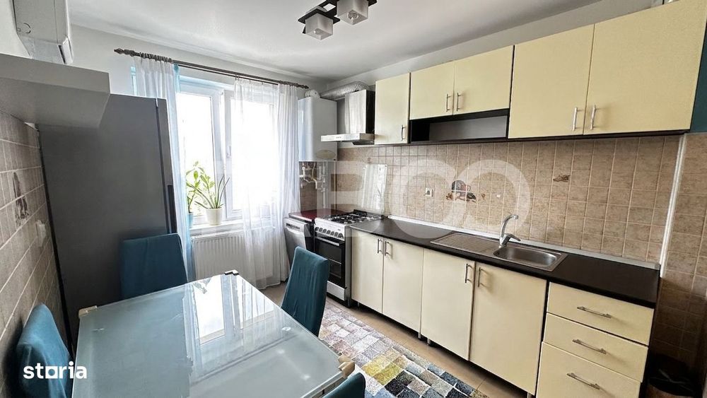 Apartament mobilat utilat 2 camere 2 locuri de parcare Calea Cisnadiei