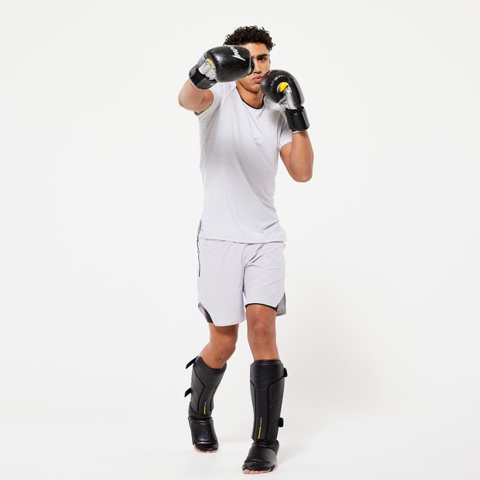 Protecții tibie-picior muay-thai, - produs resigilat Decathlon