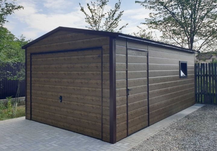 Vând garaj auto pe structură metalică