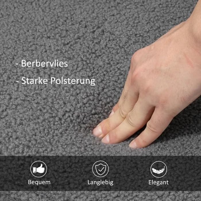 HOMCOM Ретро люлеещ се стол Фотьойл от масивно дърво Релакс стол