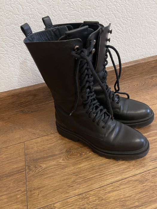 Кожанные ботинки