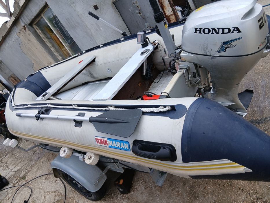 Лодка мотор колесар с регесрация