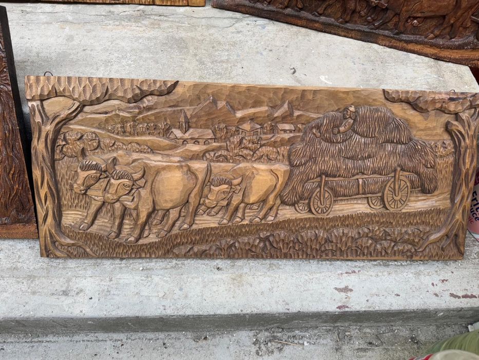 Statuete lemn sculpturi scuptura perete tablou religioase antichitati