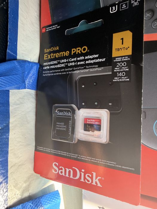 Card Memorie microSDXC SanDisk Extreme Pro, 1TB, Clasa 10 / UHS-1 U3, Cu Adaptor nou sigilat 4k 200mbs