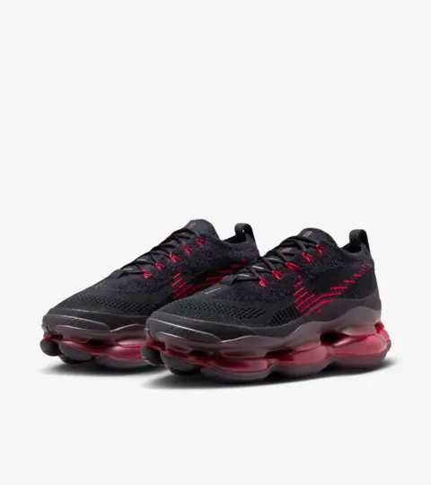 Nike AirMax Scorpion Flyknit Triple Black and Red