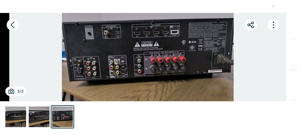 Recever Denon hdmi arc