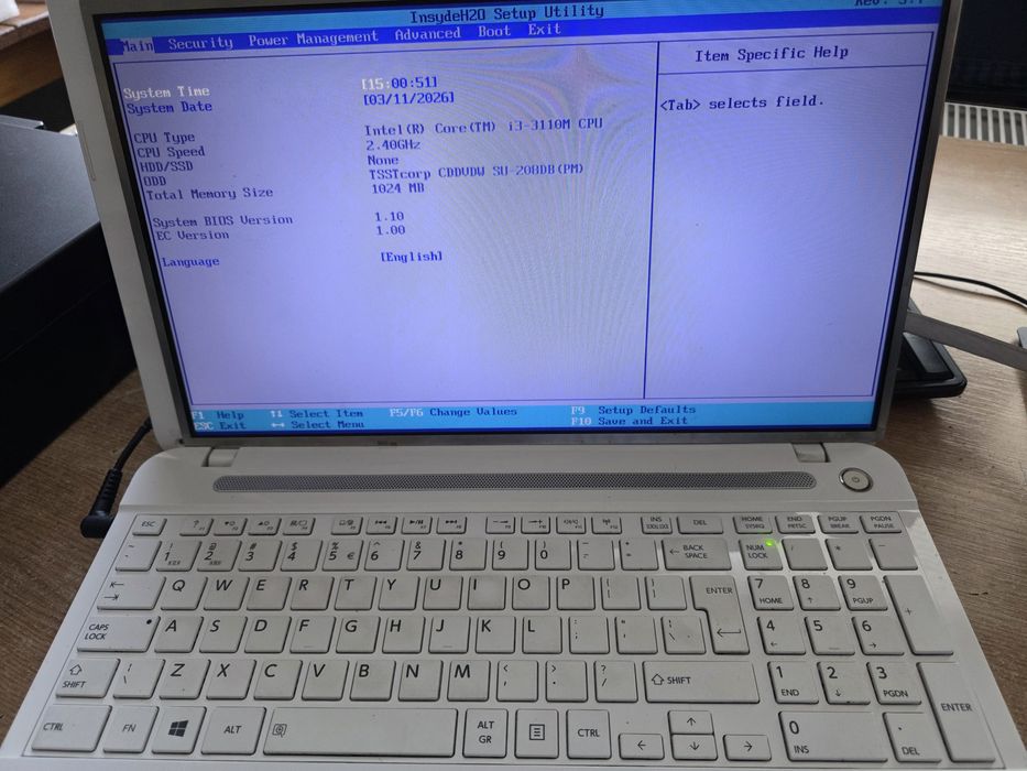 Laptop Toshiba C55-A-19K DEFECT