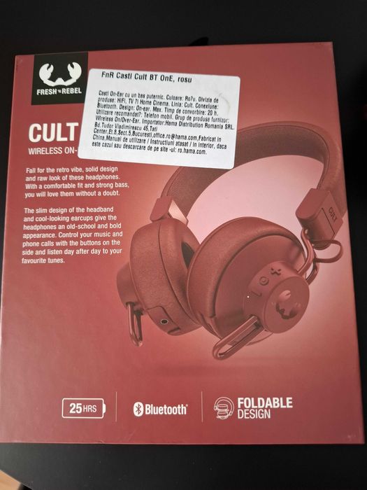 Casti Bluetooth Fresh`n Rebel Cult Bluetooth On-Ear