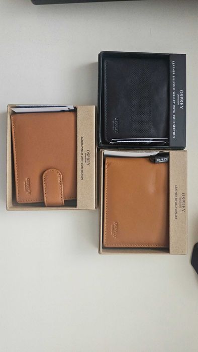 Чисто нов мъжки кожен портфейл Osprey