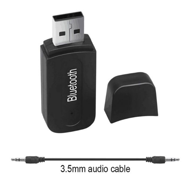 Блутут за кола Bluetooth флашка USB и Aux аудио приемник жак адаптер гр ...