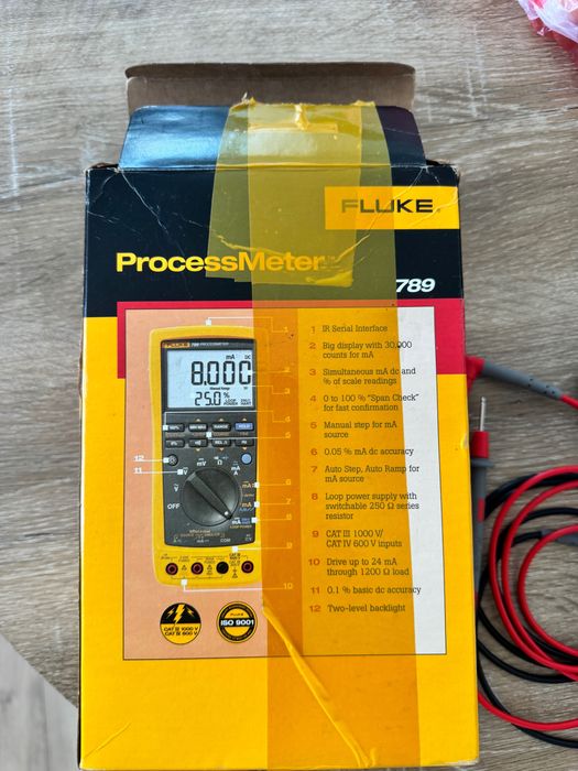 Fluke 789 ProcessMeter – неизползван, пълен комплект, кутия