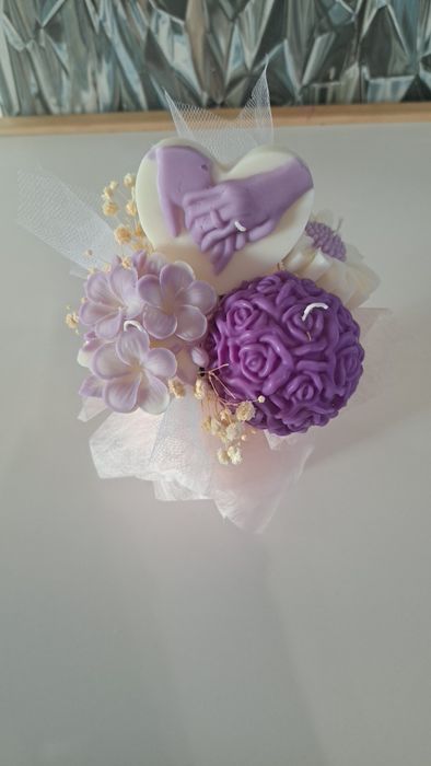 Ароматни соеви свещи букети