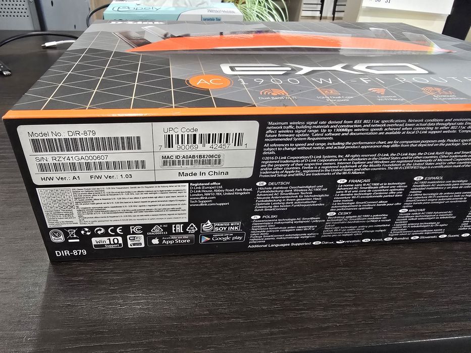 Router D-Link DIR-879 EXO AC1900 - Full box