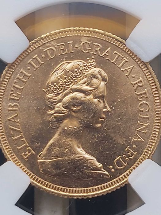 Marea Britanie - 1976 ELISABETA II SOVEREIGN - Aur, .916, 8g - EF