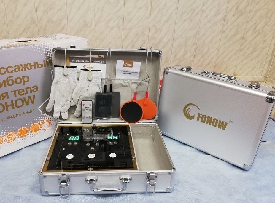 Массажный Тибетский аппараты Fohow с кушеткой