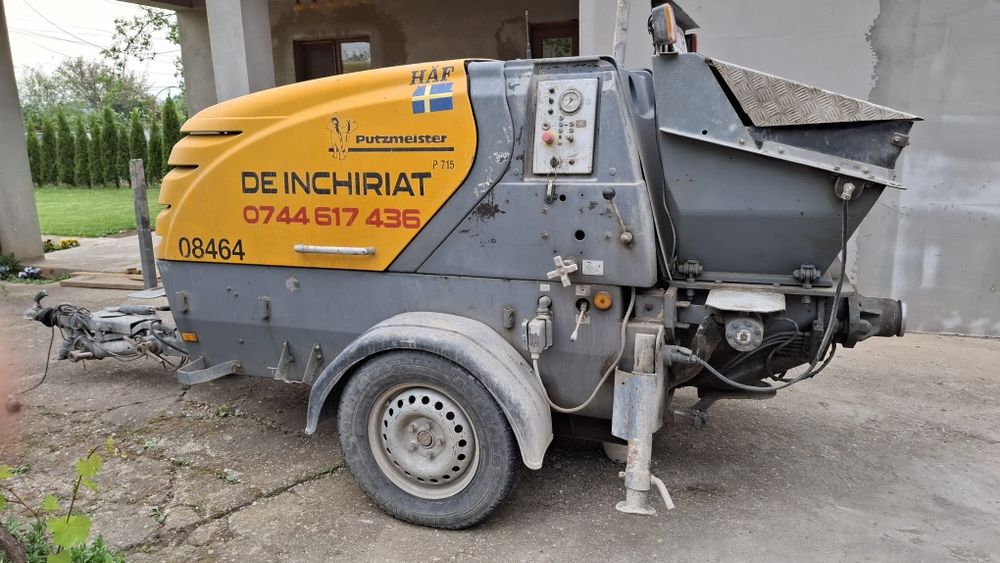 Închiriez pompa statica de beton. 300 RON/ora