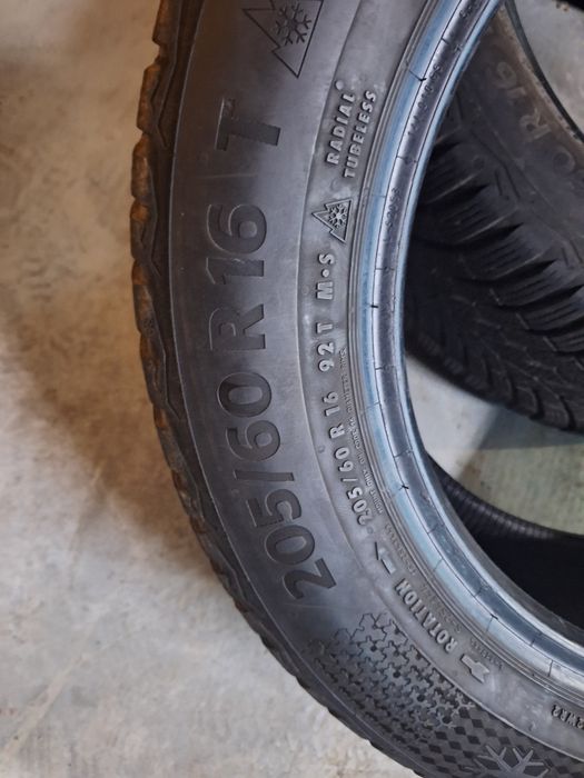 7.1мм! 3 бр 205 60 16 Continental wintercontact ts 870