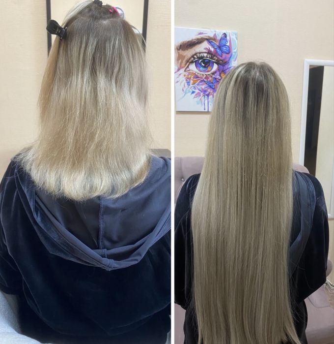 Нарашивание биопротеиновых волос