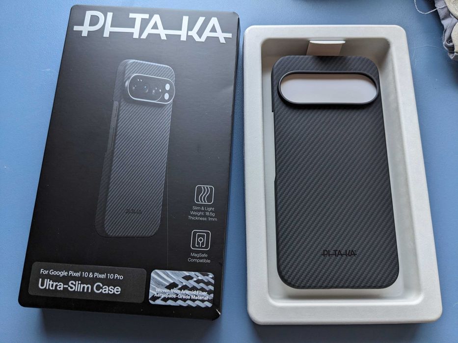 PITAKA карбонов калъф за Google Pixel 10 и 10 Pro