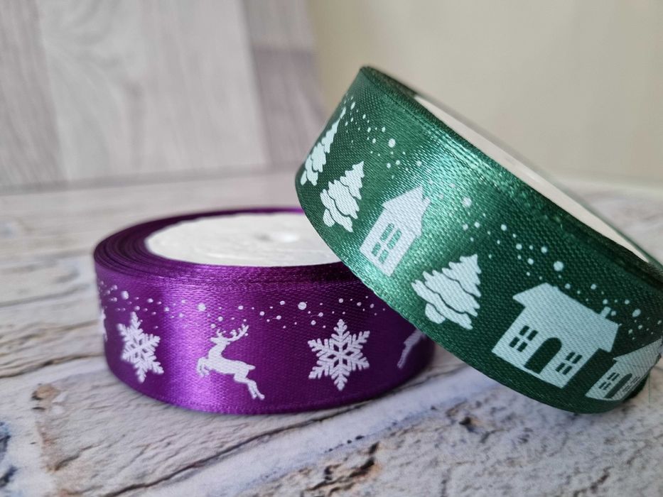 Новогодние атласные ленты