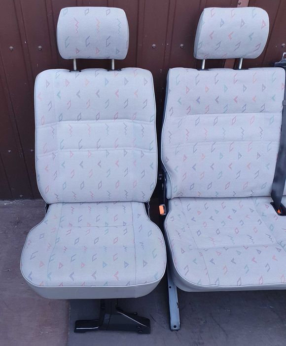 Bancheta Spate Dubla Saun 3 Locuri Vw Bus Transporter Caravelle T4 T5 Rabatabile Scaune Impecabile