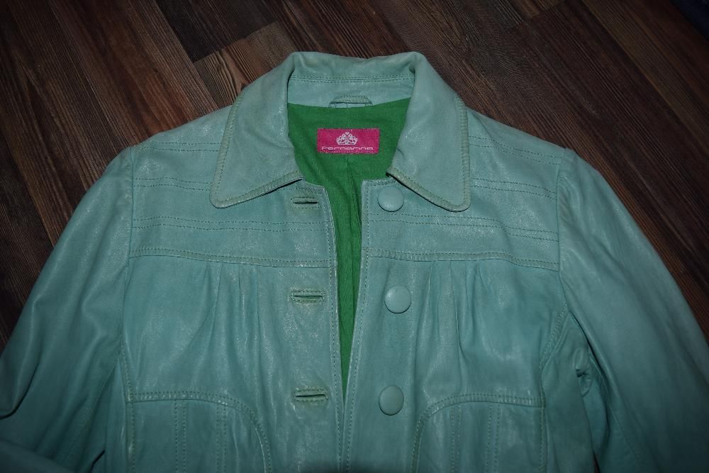 НАМАЛЕНО-Яке Fornarina- ест.кожа, цвят мента