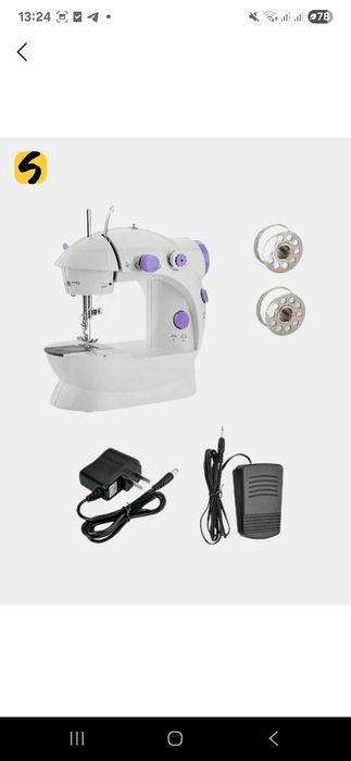 Mini tikuv mashinasi kichkina va qulay