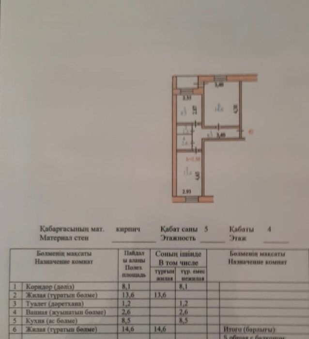 Продам 2-х комнатную квартиру