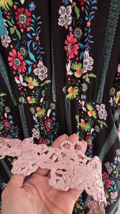Rochie multicolora, Brand Mathilde- Marime 42 (M-L) - Material Vascoza