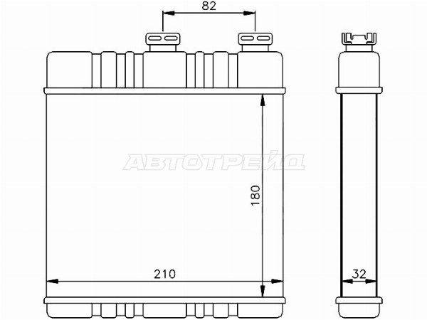 Радиатор отопителя салона Opel Astra